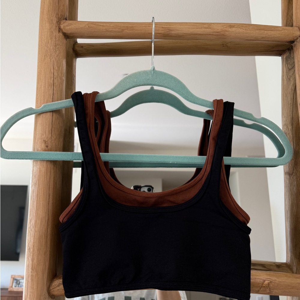 FP Movement by Free People Black and Brown Sports Bra